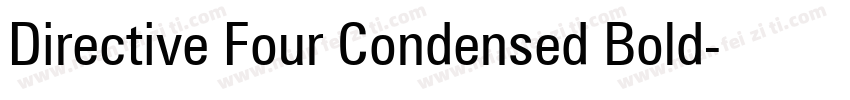 Directive Four Condensed Bold字体转换